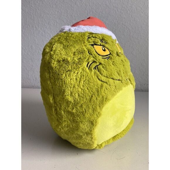 Squishmallows 12" Fuzz-A-Mallows Grinch in Santa Hat Soft Plush Christmas NEW - Picture 9 of 11